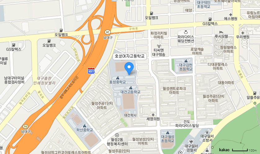 학교 찾아오시는 길 지도